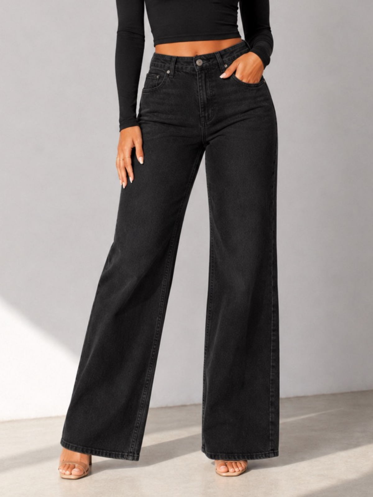 Sculpt Fitted Flare Jeans Black XS, Black S, Black M, Black L, Black XL, Black 2XL, Black 3XL