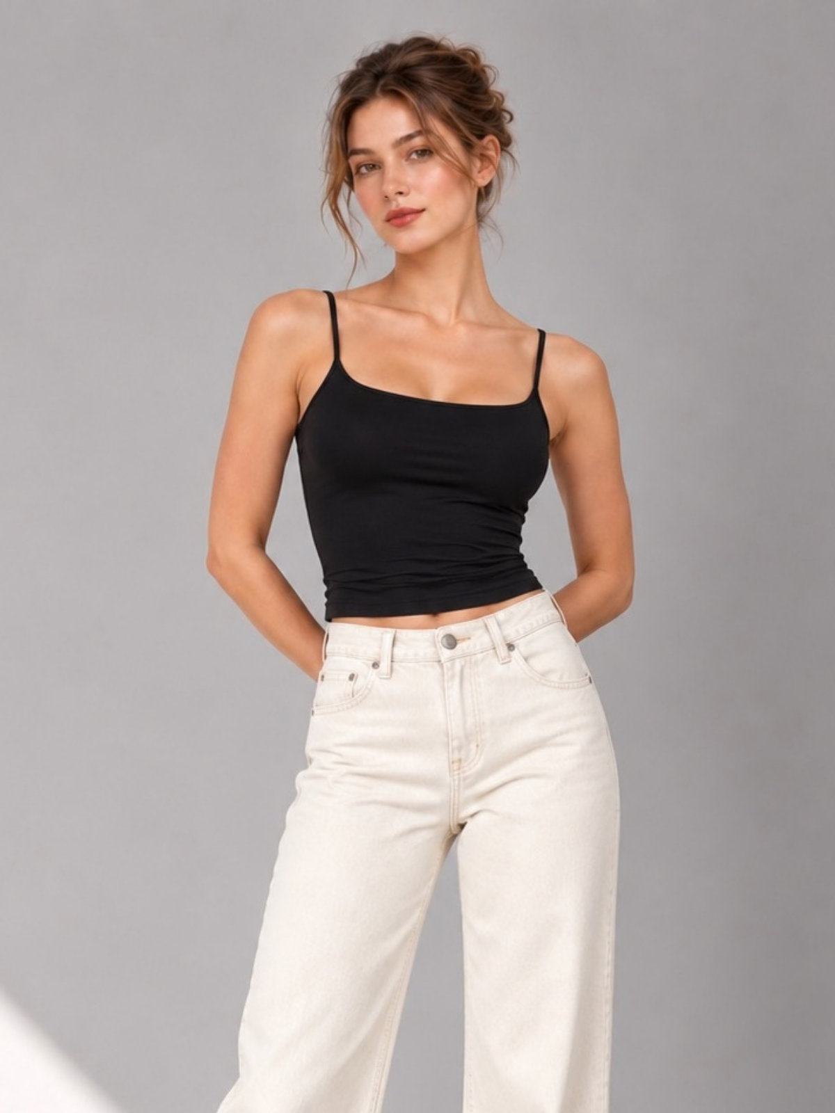 Sculpt Spaghetti Strap Tank Black XS, Black S, Black M, Black L, Black XL