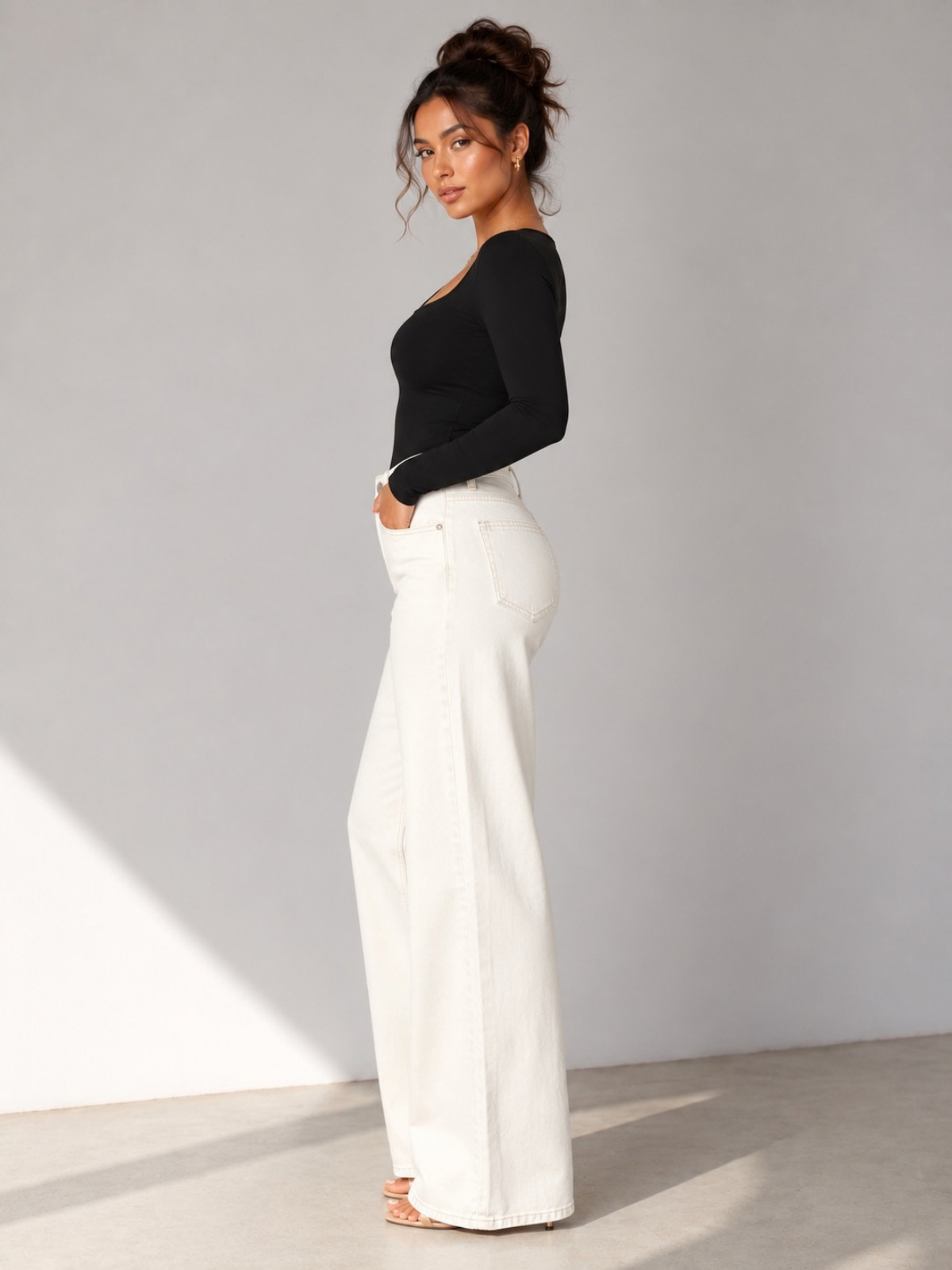 Sculpt Fitted Flare Jeans White XS, White S, White M, White L, White XL, White 2XL, White 3XL