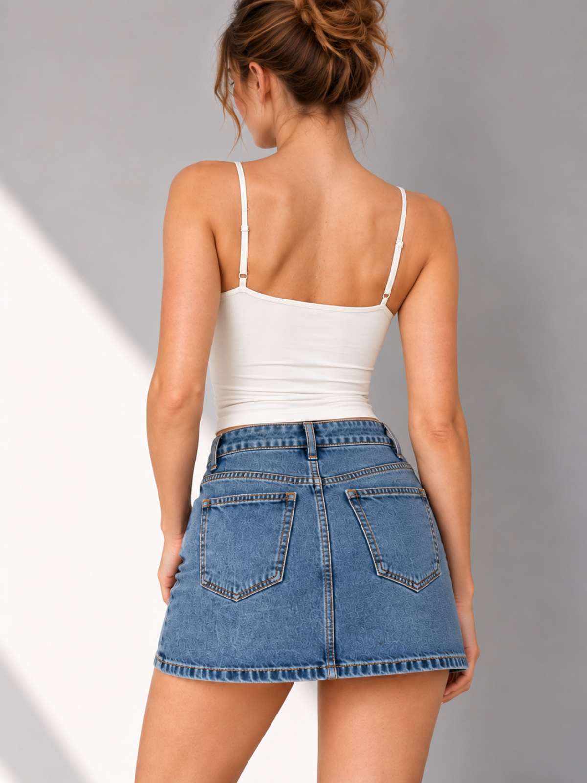 Sculpt Spaghetti Strap Tank White XS, White S, White M, White L, White XL