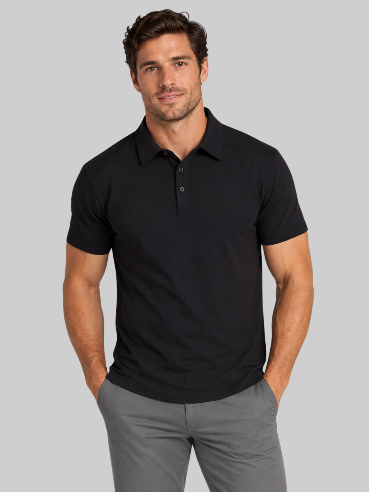 Sculpt Polo Black S, Black M, Black L, Black XL, Black 2XL, Black 3XL