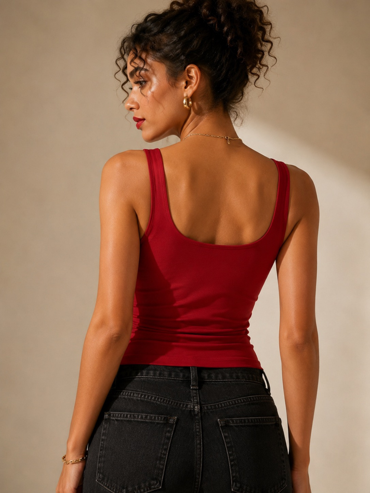 Sculpt Tank Crimson Red XS, Crimson Red S, Crimson Red M, Crimson Red L, Crimson Red XL