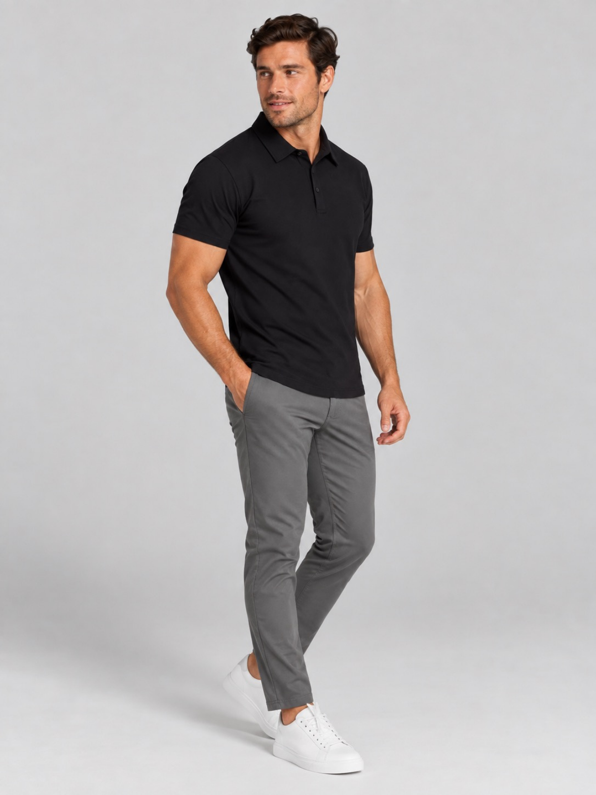 Sculpt Polo Black S, Black M, Black L, Black XL, Black 2XL, Black 3XL