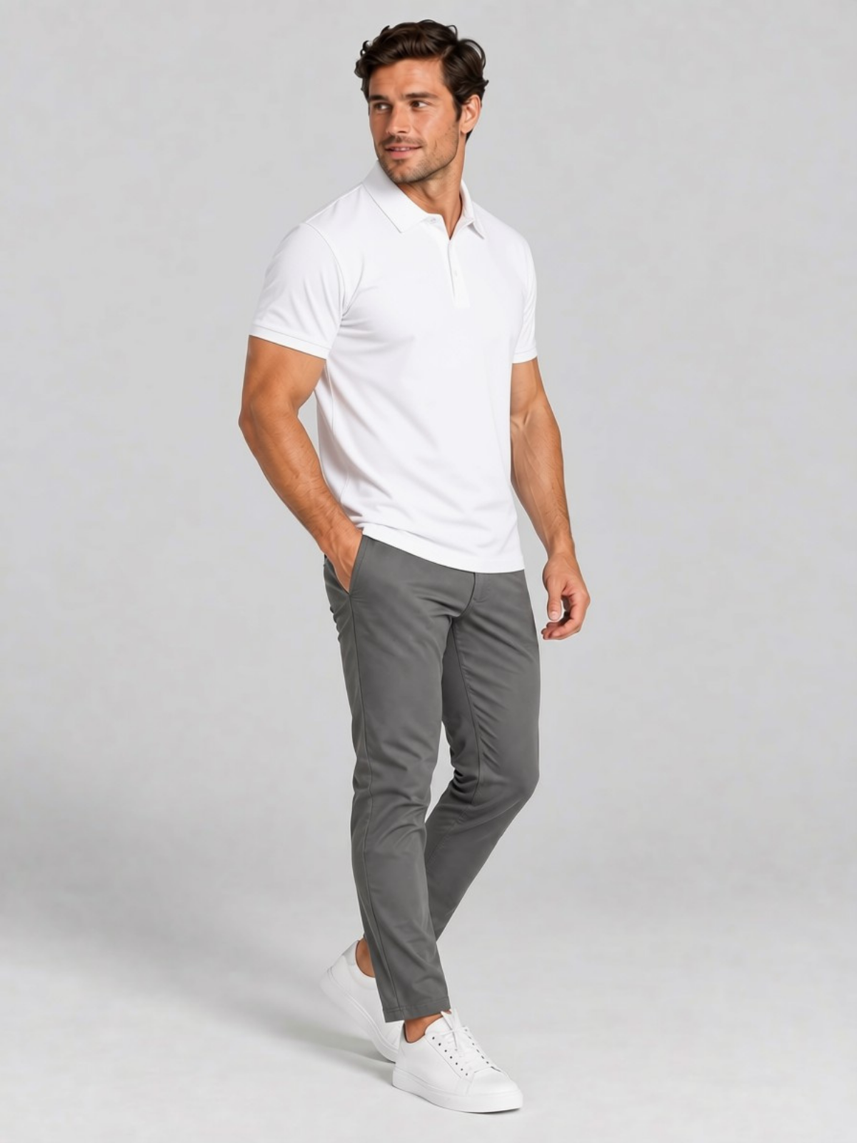 Sculpt Polo White S, White M, White L, White XL, White 2XL, White 3XL