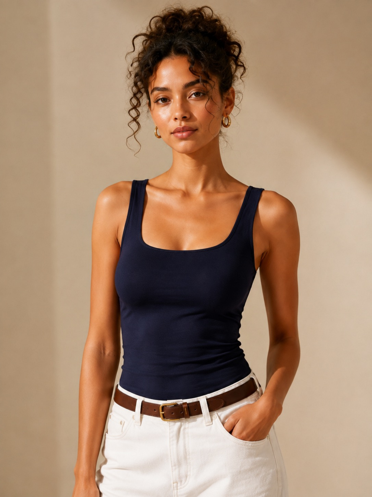 Sculpt Tank Navy XS, Navy S, Navy M, Navy L, Navy XL